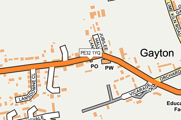 PE32 1YQ map - OS OpenMap – Local (Ordnance Survey)
