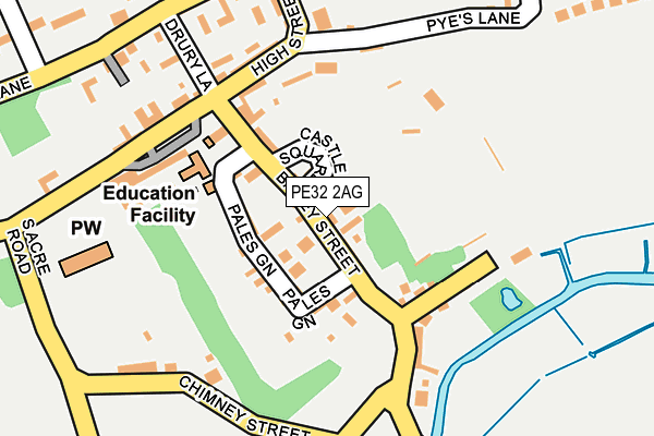 PE32 2AG map - OS OpenMap – Local (Ordnance Survey)