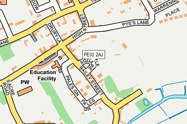 PE32 2AJ map - OS OpenMap – Local (Ordnance Survey)