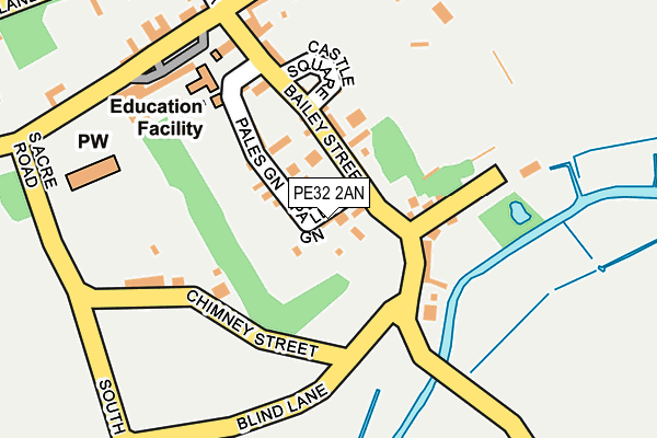 PE32 2AN map - OS OpenMap – Local (Ordnance Survey)