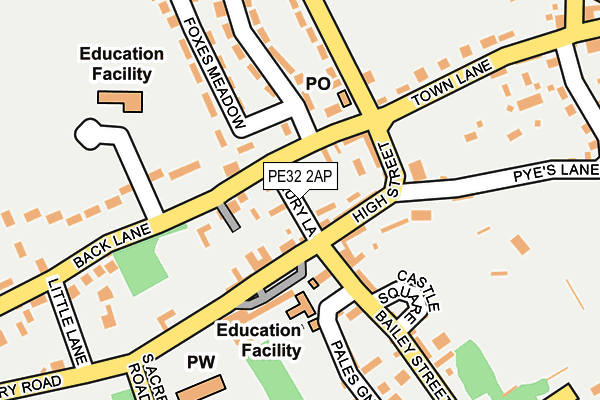 PE32 2AP map - OS OpenMap – Local (Ordnance Survey)