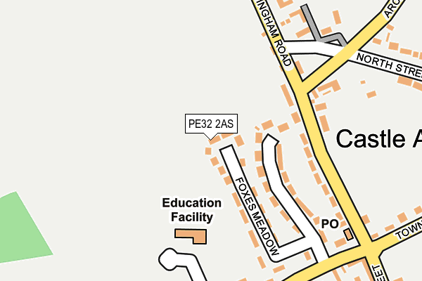 PE32 2AS map - OS OpenMap – Local (Ordnance Survey)