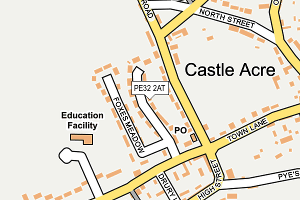 PE32 2AT map - OS OpenMap – Local (Ordnance Survey)