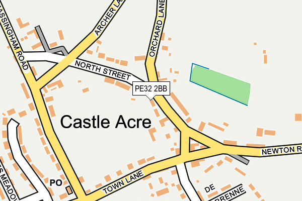 PE32 2BB map - OS OpenMap – Local (Ordnance Survey)