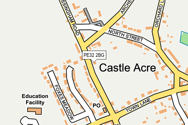PE32 2BG map - OS OpenMap – Local (Ordnance Survey)