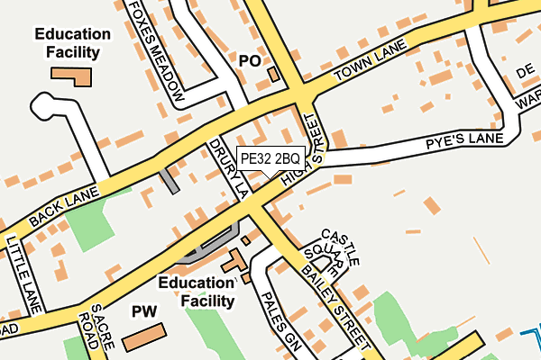 PE32 2BQ map - OS OpenMap – Local (Ordnance Survey)