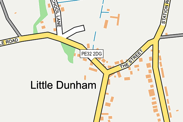 PE32 2DG map - OS OpenMap – Local (Ordnance Survey)