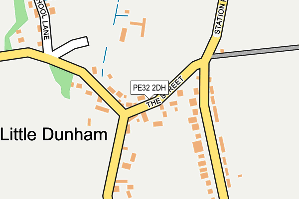 PE32 2DH map - OS OpenMap – Local (Ordnance Survey)