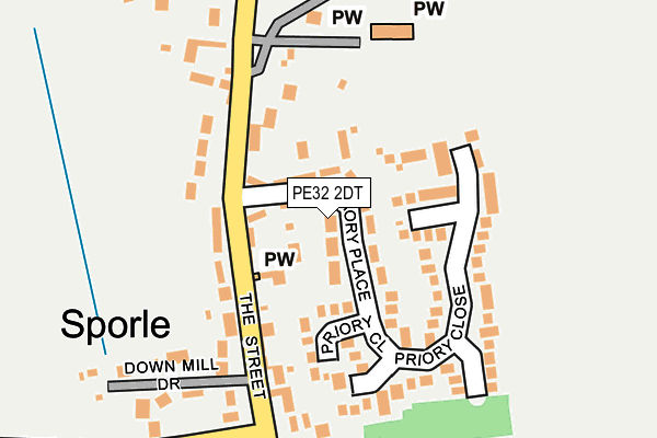 PE32 2DT map - OS OpenMap – Local (Ordnance Survey)