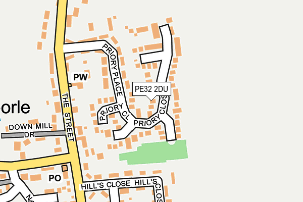 PE32 2DU map - OS OpenMap – Local (Ordnance Survey)
