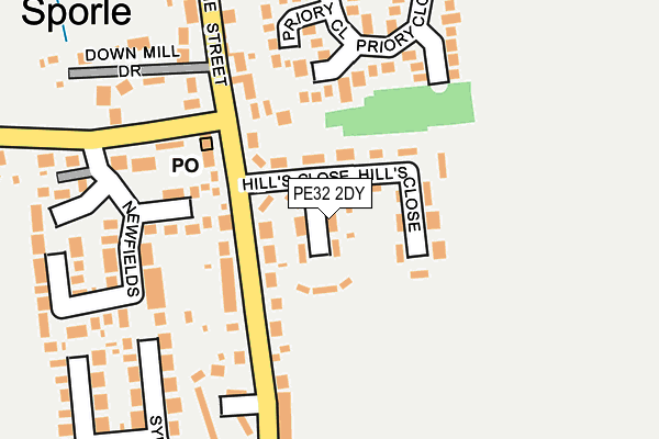 PE32 2DY map - OS OpenMap – Local (Ordnance Survey)