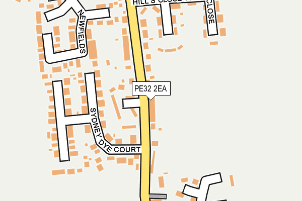 PE32 2EA map - OS OpenMap – Local (Ordnance Survey)