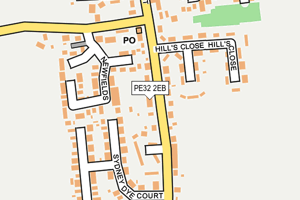 PE32 2EB map - OS OpenMap – Local (Ordnance Survey)