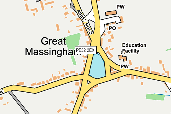 PE32 2EX map - OS OpenMap – Local (Ordnance Survey)