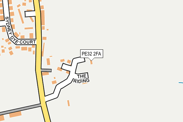PE32 2FA map - OS OpenMap – Local (Ordnance Survey)