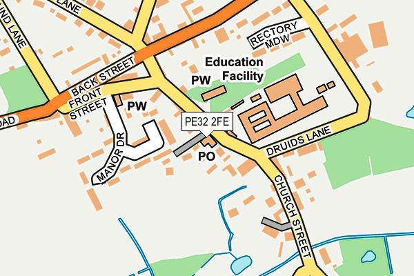 PE32 2FE map - OS OpenMap – Local (Ordnance Survey)