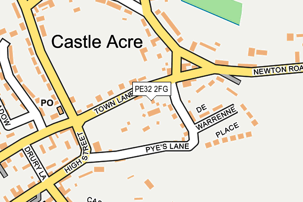PE32 2FG map - OS OpenMap – Local (Ordnance Survey)