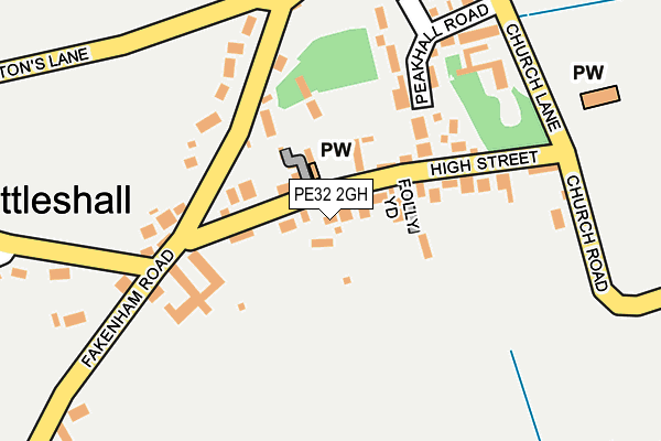 PE32 2GH map - OS OpenMap – Local (Ordnance Survey)