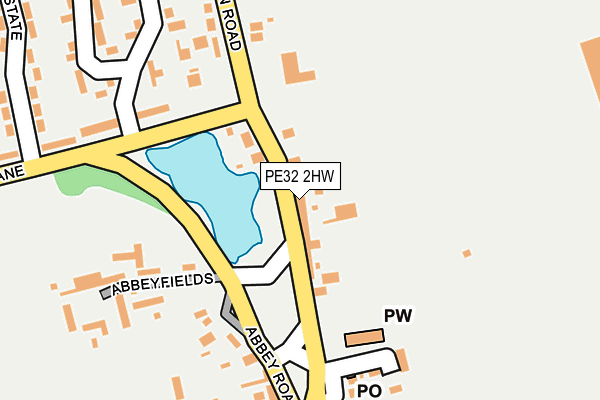 PE32 2HW map - OS OpenMap – Local (Ordnance Survey)