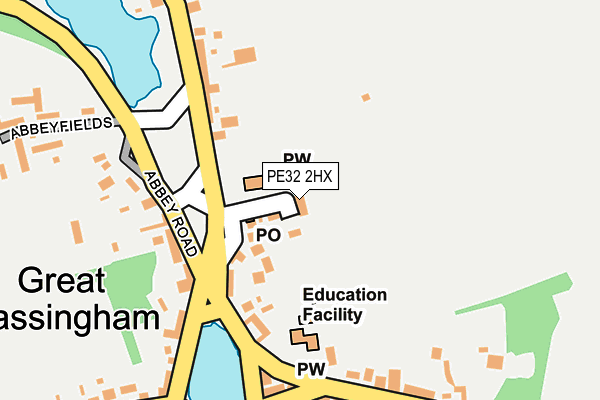 PE32 2HX map - OS OpenMap – Local (Ordnance Survey)