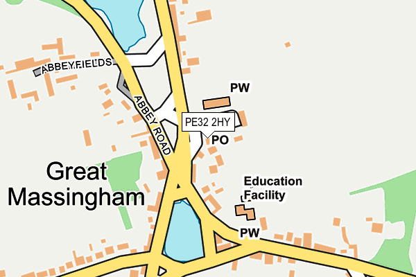 PE32 2HY map - OS OpenMap – Local (Ordnance Survey)