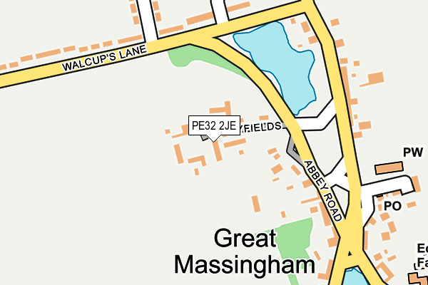 PE32 2JE map - OS OpenMap – Local (Ordnance Survey)
