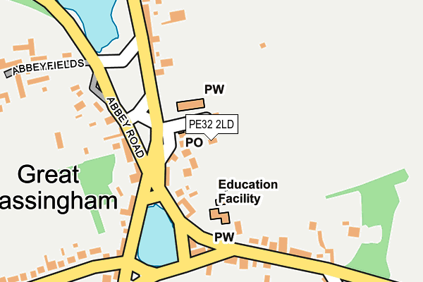 PE32 2LD map - OS OpenMap – Local (Ordnance Survey)