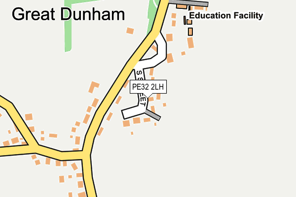 PE32 2LH map - OS OpenMap – Local (Ordnance Survey)