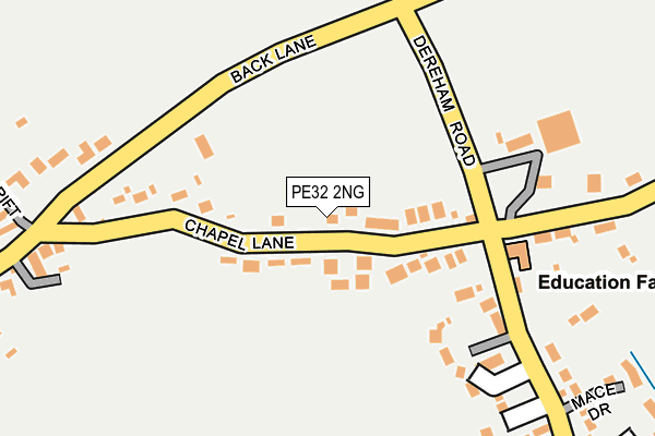 PE32 2NG map - OS OpenMap – Local (Ordnance Survey)