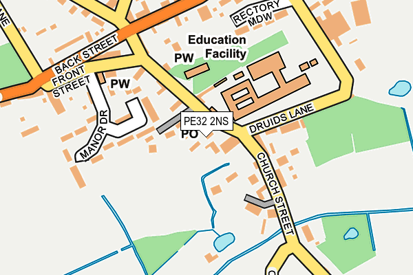 PE32 2NS map - OS OpenMap – Local (Ordnance Survey)