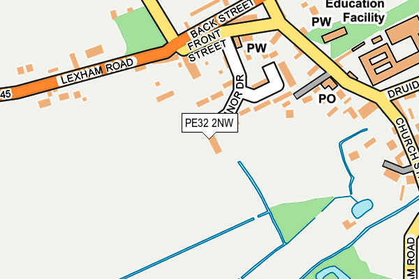 PE32 2NW map - OS OpenMap – Local (Ordnance Survey)