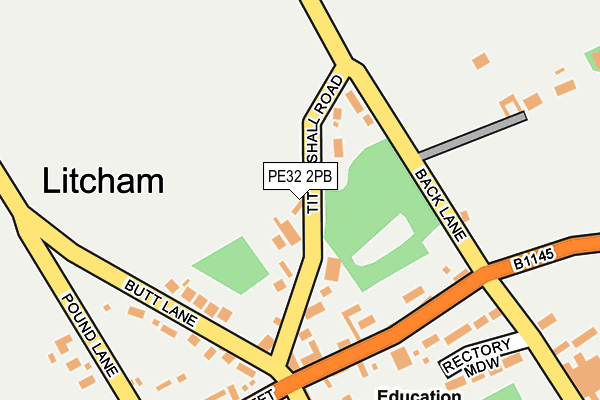 PE32 2PB map - OS OpenMap – Local (Ordnance Survey)