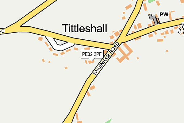 PE32 2PF map - OS OpenMap – Local (Ordnance Survey)