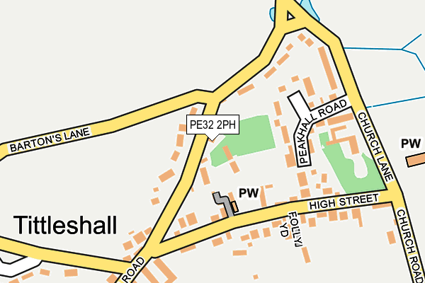 PE32 2PH map - OS OpenMap – Local (Ordnance Survey)