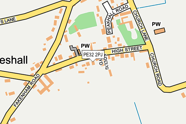 PE32 2PJ map - OS OpenMap – Local (Ordnance Survey)
