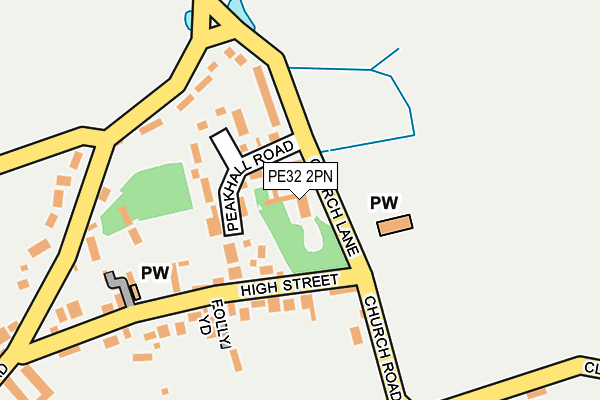 PE32 2PN map - OS OpenMap – Local (Ordnance Survey)