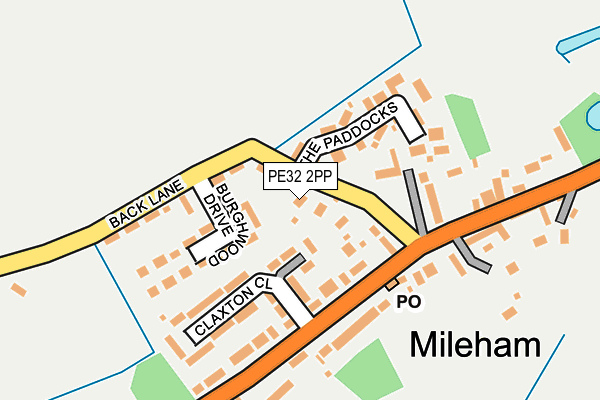 PE32 2PP map - OS OpenMap – Local (Ordnance Survey)