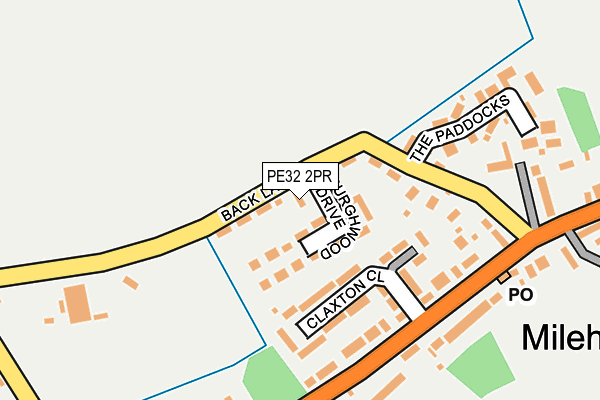 PE32 2PR map - OS OpenMap – Local (Ordnance Survey)