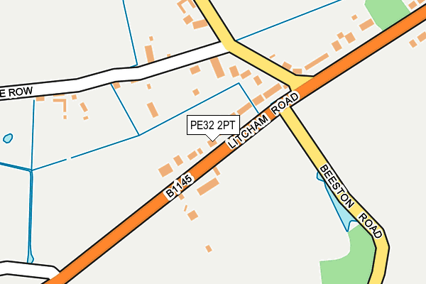 PE32 2PT map - OS OpenMap – Local (Ordnance Survey)