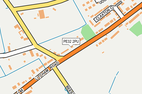 PE32 2PU map - OS OpenMap – Local (Ordnance Survey)