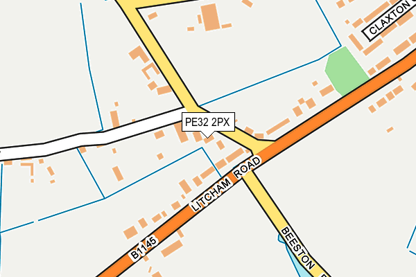 PE32 2PX map - OS OpenMap – Local (Ordnance Survey)