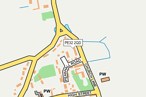 PE32 2QD map - OS OpenMap – Local (Ordnance Survey)