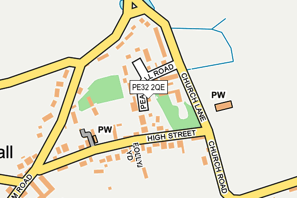 PE32 2QE map - OS OpenMap – Local (Ordnance Survey)