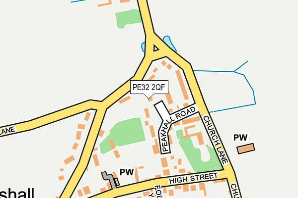PE32 2QF map - OS OpenMap – Local (Ordnance Survey)