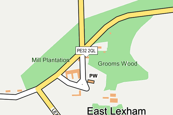 PE32 2QL map - OS OpenMap – Local (Ordnance Survey)