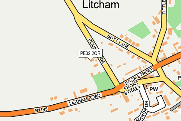 PE32 2QR map - OS OpenMap – Local (Ordnance Survey)