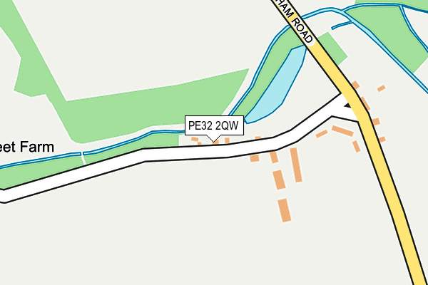 PE32 2QW map - OS OpenMap – Local (Ordnance Survey)