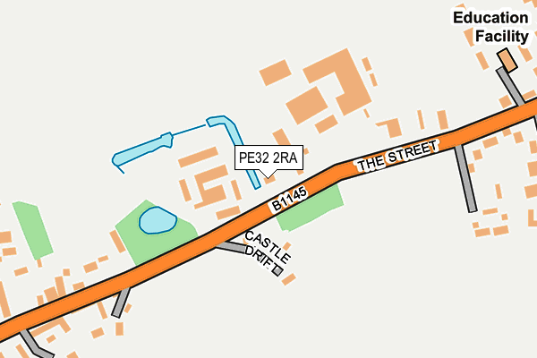 PE32 2RA map - OS OpenMap – Local (Ordnance Survey)