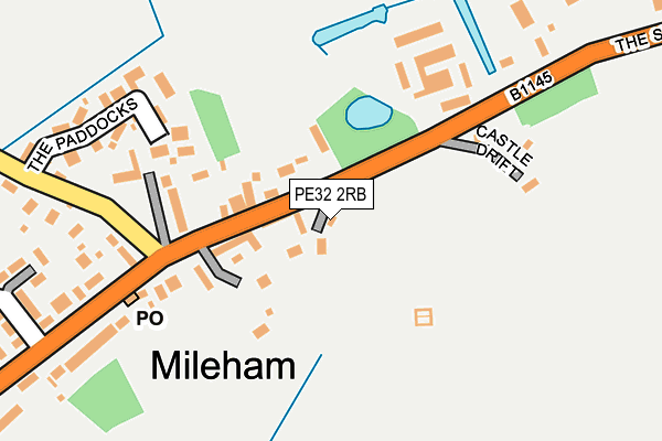 PE32 2RB map - OS OpenMap – Local (Ordnance Survey)