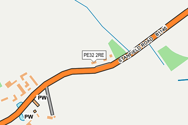 PE32 2RE map - OS OpenMap – Local (Ordnance Survey)